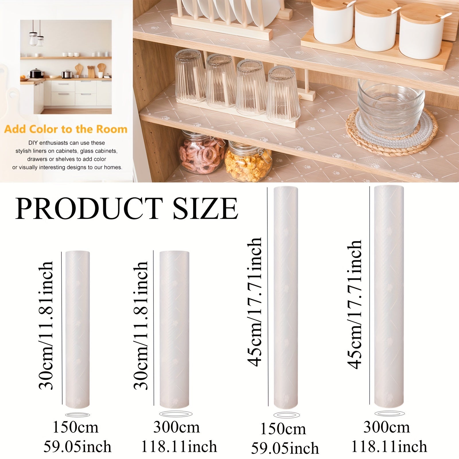 Forro de estantería de EVA antideslizante e impermeable para armarios, cajones, cocina, frigorífico y armario