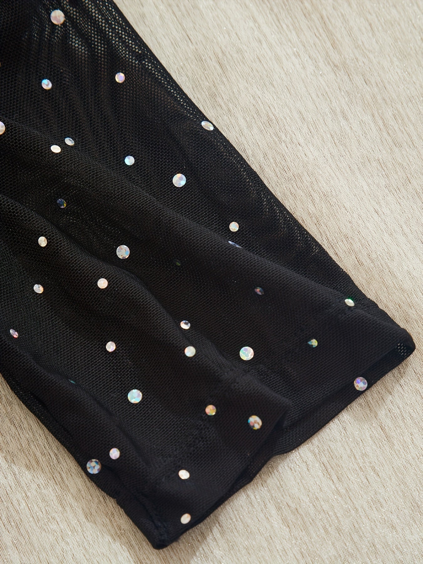 Mono de fiesta con lentejuelas de talla grande para mujer