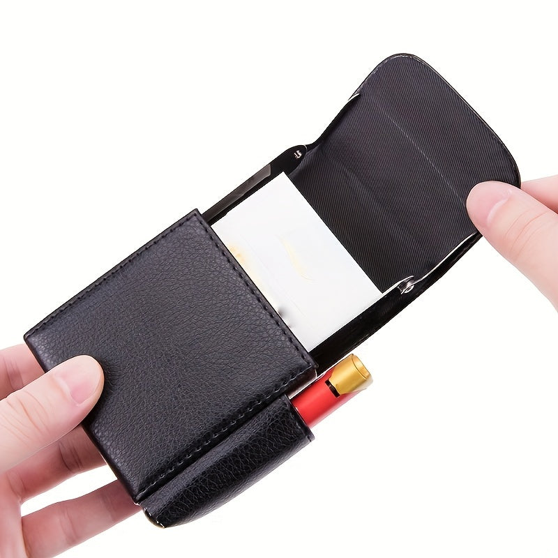 Unisex Metal Cigarette Box Lighter Holder Travel Storage