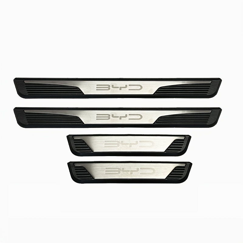 4 Pack Stainless Steel Car Door Sill Protector for SUV Sedan Anti Scratch