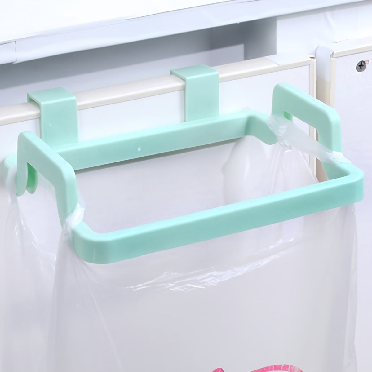 Eshik ortiga o'rnatiladigan plastik sumka ushlagich, panda dizayni bilan, oshxona chiqindilari uchun, uyda saqlash uchun uy-ro'zg'or tashkilotchisi