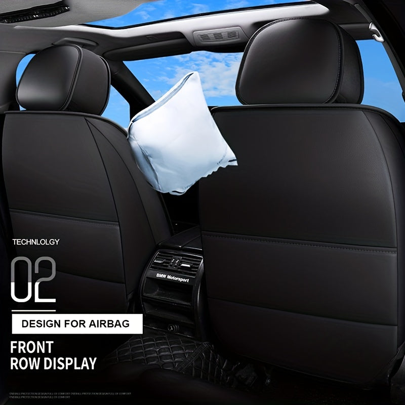 BMW, Audi, Golf, Hyundai va Peugeot modellari uchun universal soxta avtomobil o'rindiq qoplamasi.