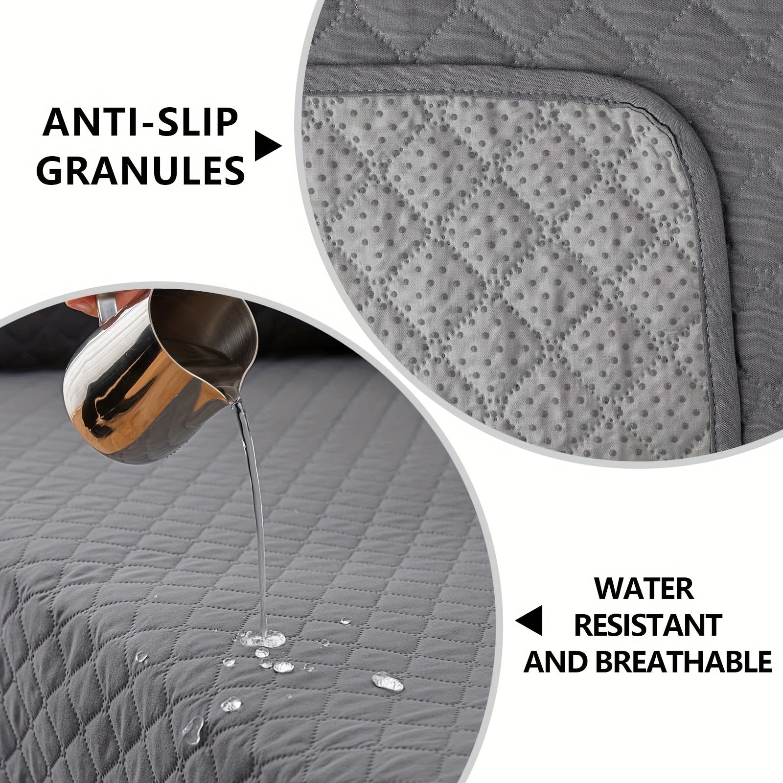 Anti-Slip Pet-Friendly Sofa Cover for Armchair, Loveseat, and Sectional in Modern Polyester