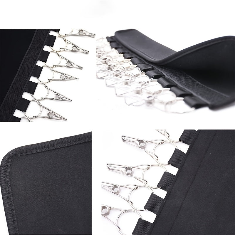 Devordagi 12 ta klipsli buklamali tokcha, shlyapa, paypoq, ichki kiyim uchun saqlash