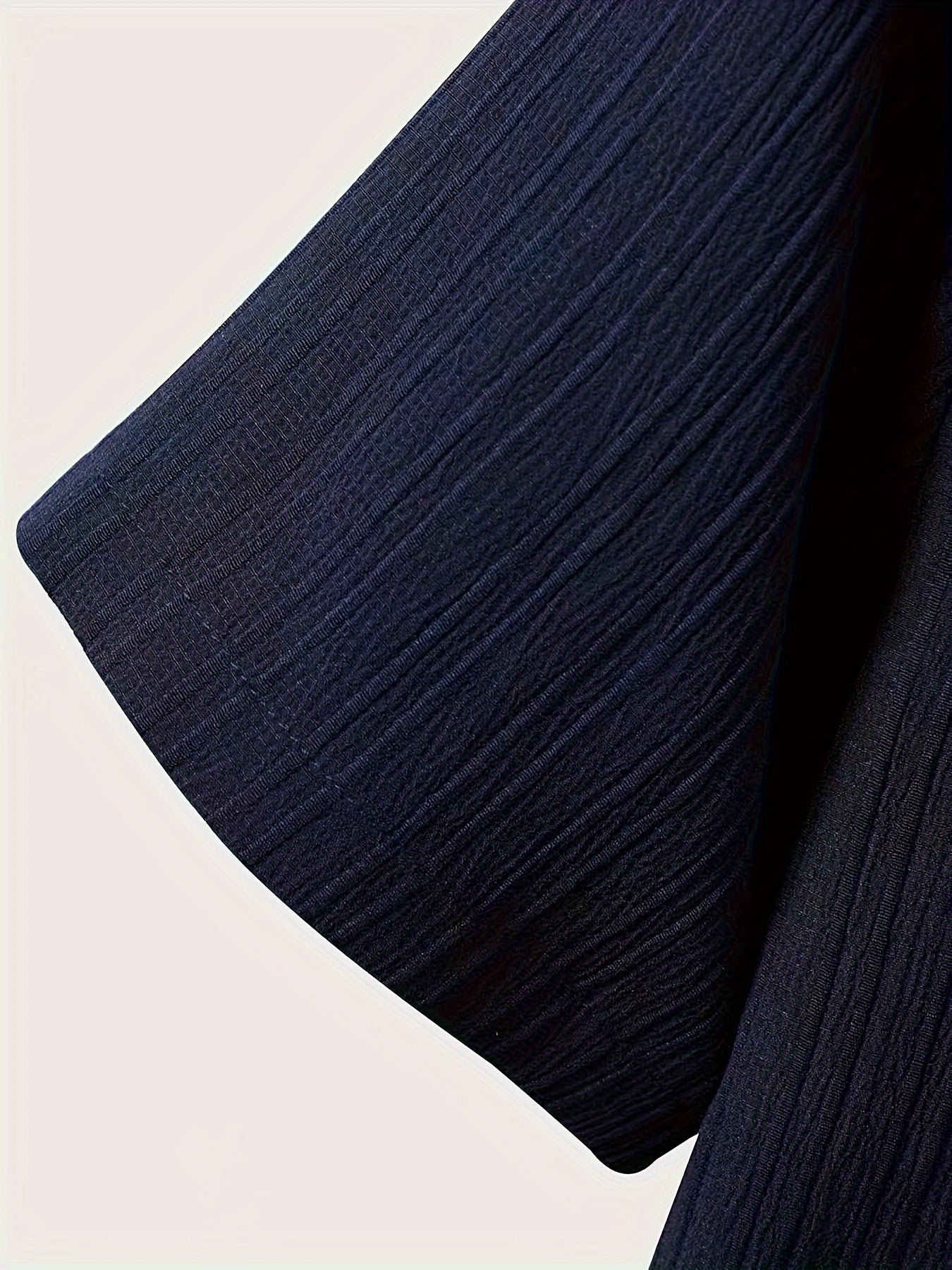 Men's Casual 2-Piece Outfit Solid Color Button-Up Shirt and Drawstring Shorts