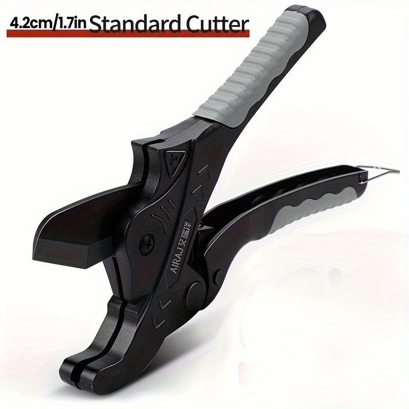 Industrial Pipe Cutter 32-65mm Ratchet Scissors for PVC Rubber Tubing with SK5 Steel Blade