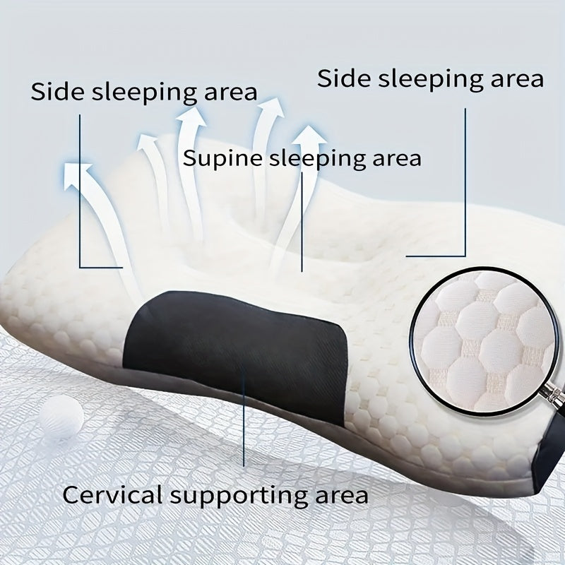 Almohada de soporte cervical transpirable para dormir y masaje, que absorbe la humedad