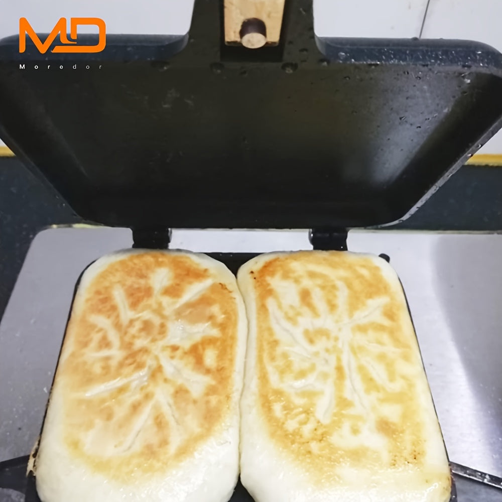 Non-Stick Sandwich Maker Double-Sided Pan for Grilled Cheese Omelettes Portable