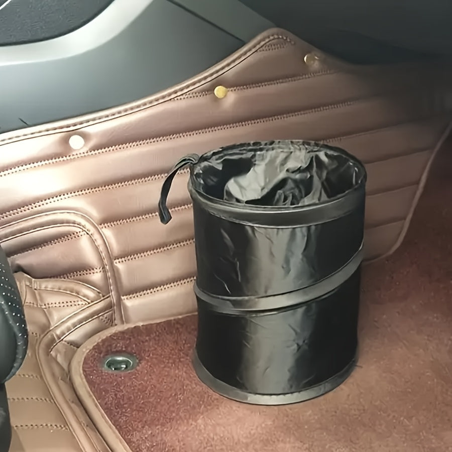 Portable Folding Trash Can for Car Home Office Leakproof Hangable