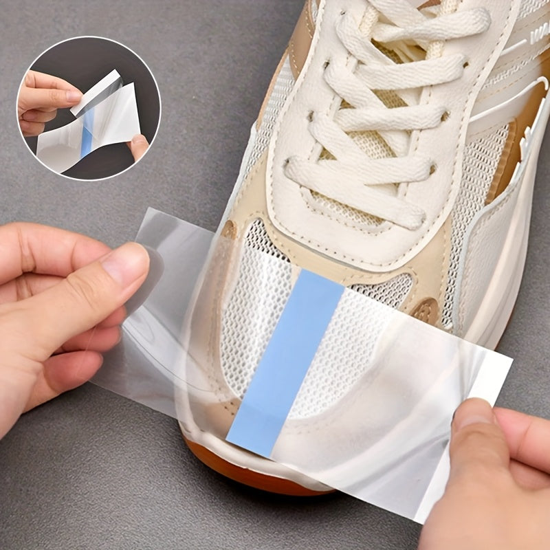 Unisex Transparent Waterproof Shoe Stickers, Anti-Dirt Toe Protectors, 30pcs