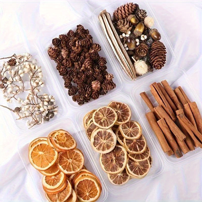 Kit de manualidades navideñas boho-chic Decoración natural a base de plantas para coronas y regalos DIY