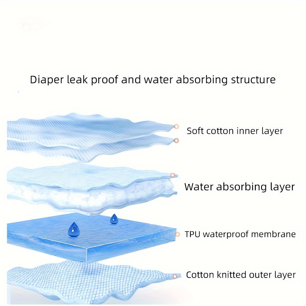 Cotton Training Pants Set of 6 Reusable Washable Potty Training Pants for Toddlers