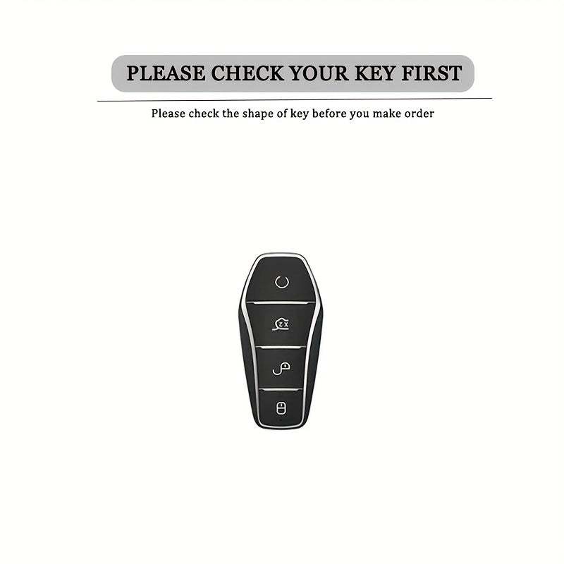 Universal TPU Car Remote Key Fob Cover Durable Phone Shell with Metal Ring
