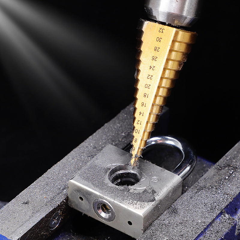 Steel 1/4 Inch Hex Shank Quick Change Cone Drill for Construction and Home Decor
