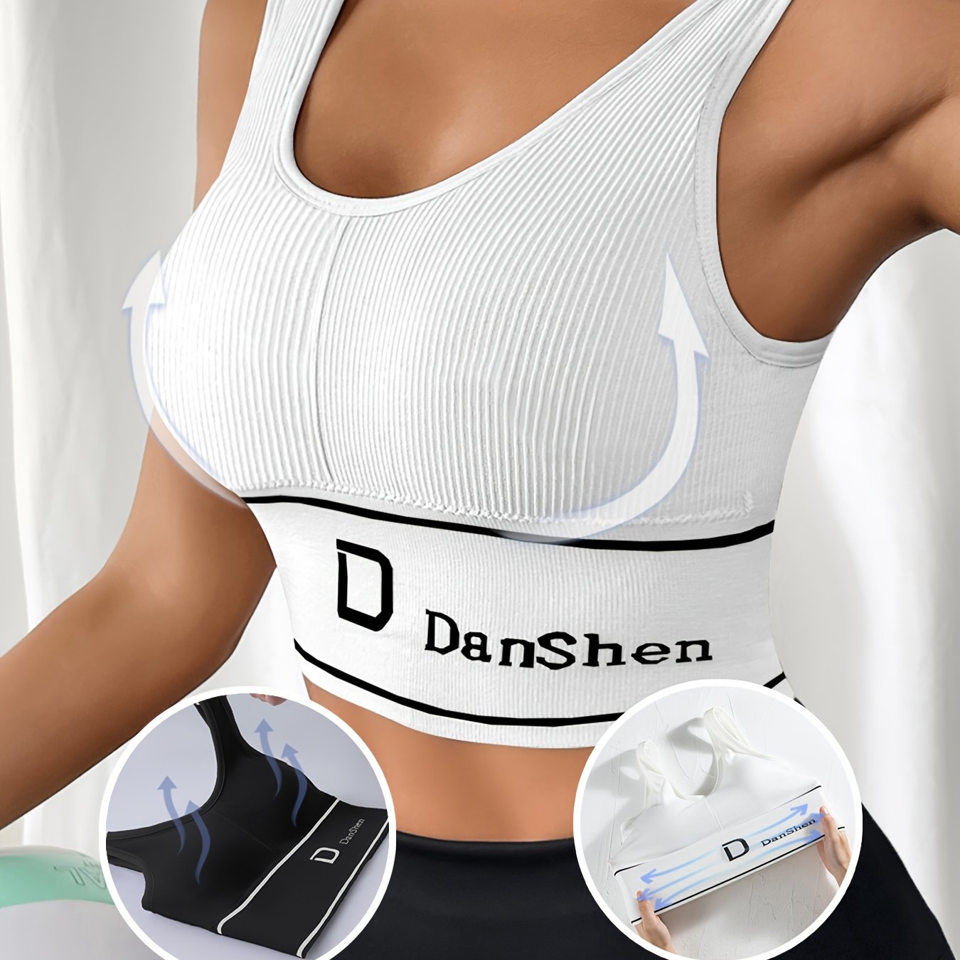 Women's Wireless Padded Sports Bra Nylon Blend for Yoga and Running Mint Green