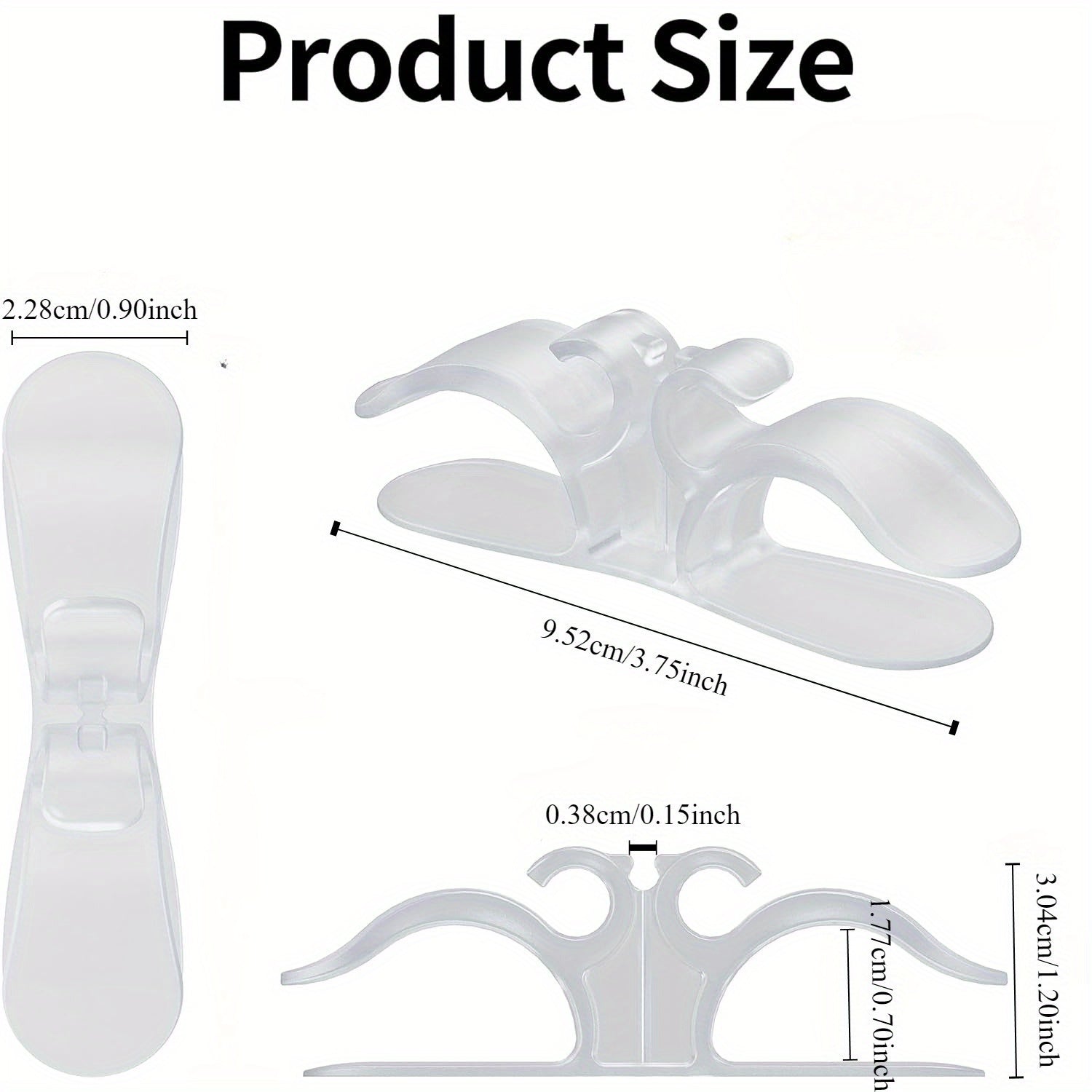 6 ta Shaffof Kabelni Boshqarish Lentalari - O'rnatiladigan Oshxona Qurilmalari Kabel Tashkilotchilari - Mikserlar, Bosim Pishirgichlar, Blenderlar, Qahva Pishirgichlar va Boshqalar uchun Mustahkam Kabel Ushtiruvchilar - Isiga va Koroziya Qarshi