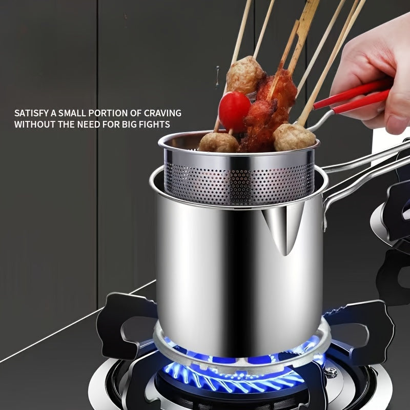 Japanese Tempura Frying Pot for Crispy French Fries and Juicy Chicken