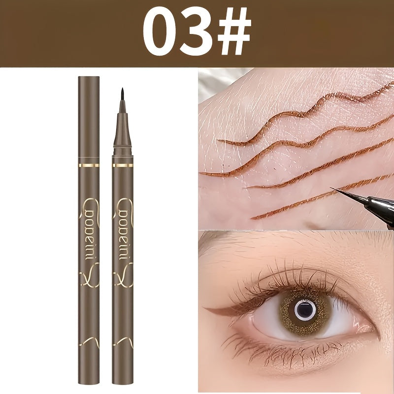 Women's Waterproof Liquid Eyeliner Pen Fine Tip Black Long-Lasting