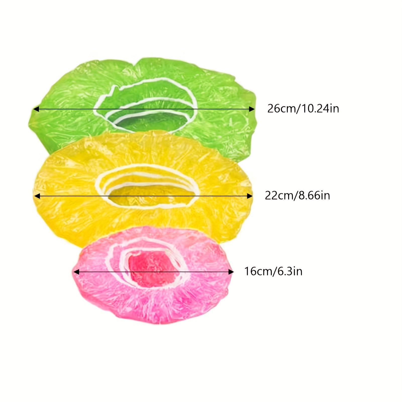 Juego de 24 tapas elásticas para alimentos para frutas, cuencos y tazas