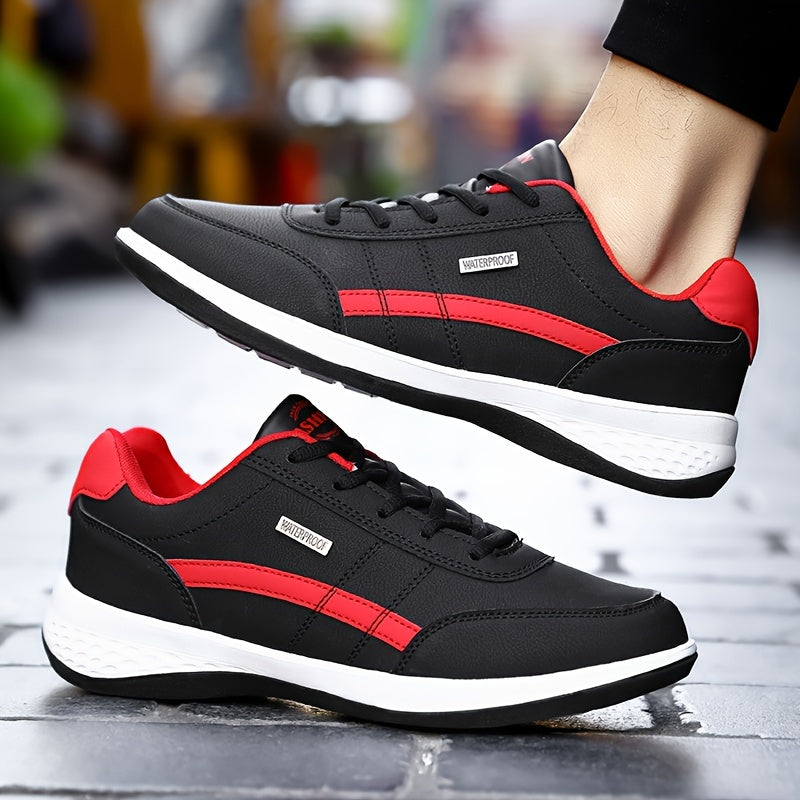 Unisex Lightweight Casual Sneakers with Lace-Up Closure Low Top Breathable Fabric Solid Color