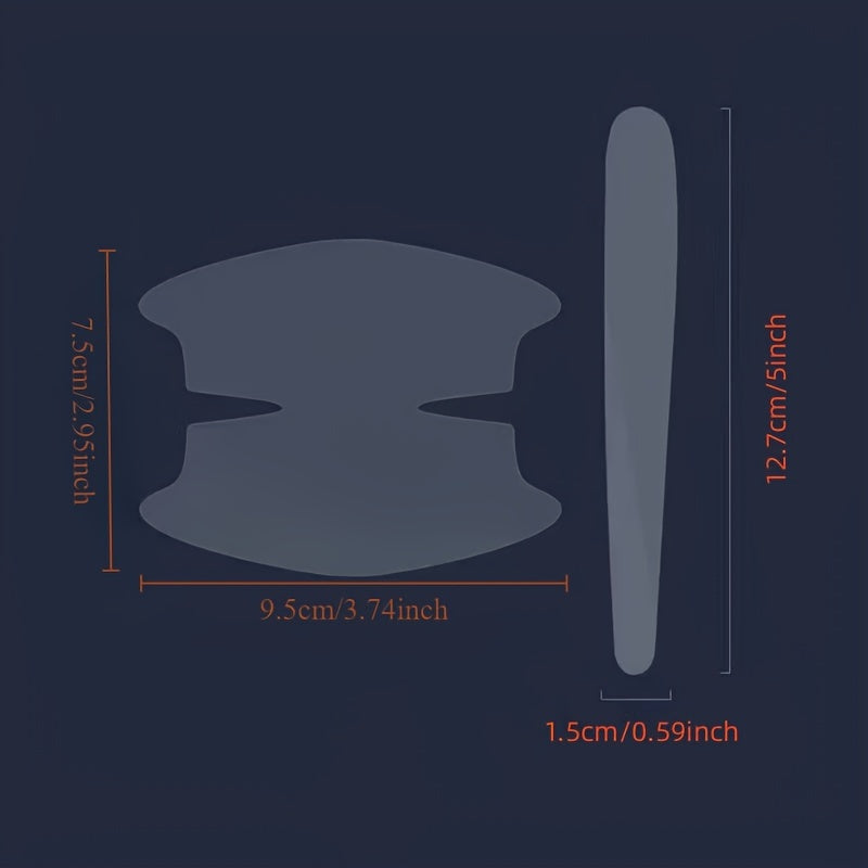 Juego de 8 piezas de protectores para manijas de puertas de coche, película transparente resistente a los arañazos