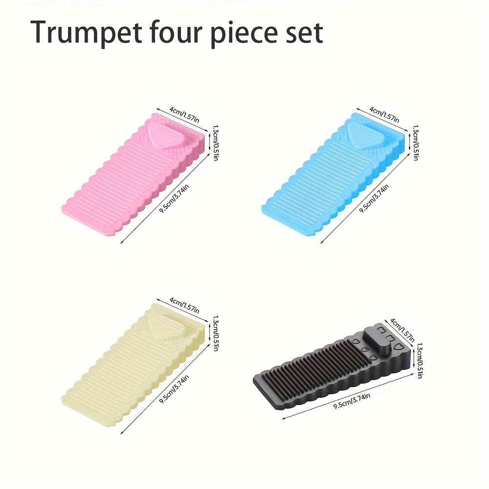 Silicone Windproof Door Stopper Anti-Pinch Household Safety Rubber Wedge