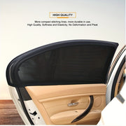 2 dona Avtomobil orqa eshik quyosh nuri himoyalovchi tarmoq nafas oladigan oynani yopish uchun quyosh nuri himoyasi