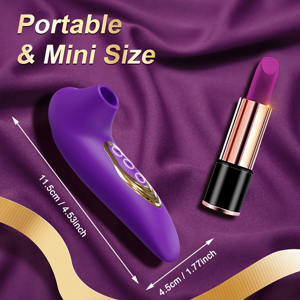 Ayollar klitoral nipel stimulyatori vibratsiyali yutuvchi o'yinchoq, 10 rejim bilan