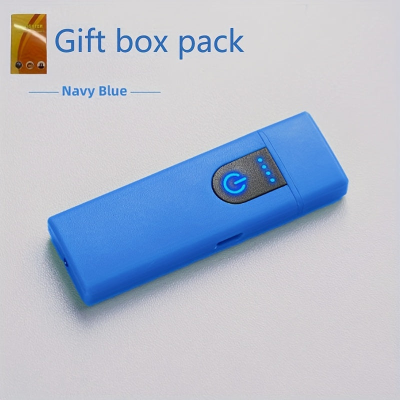 Unisex USB Rechargeable Windproof Dual Arc Lighter for Camping and BBQ