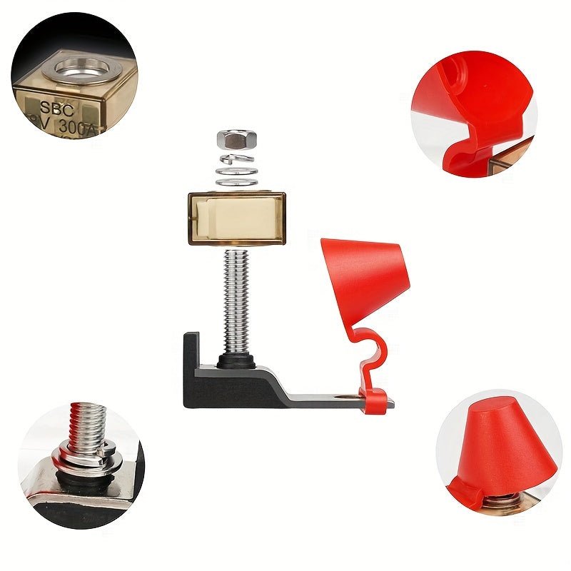 Marine-Grade Battery Fuse Kit 30A-300A Durable Terminal Blocks for Boats and Trucks