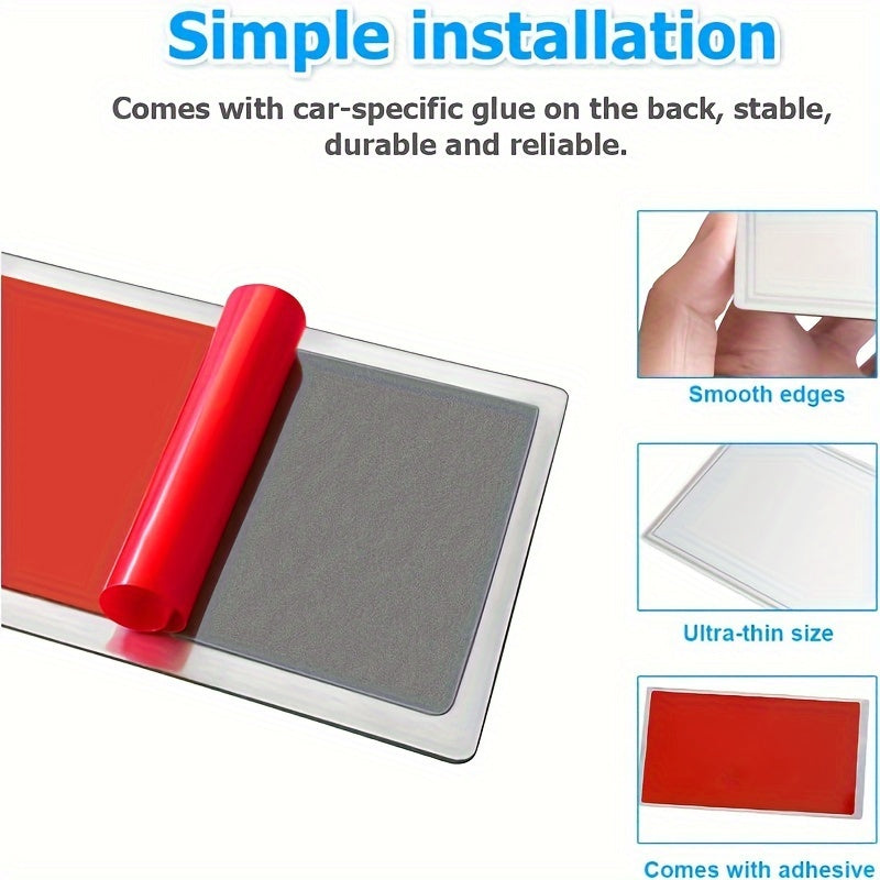 Universal zanglamas po'latdan yasalgan avtomobil quyosh nuri ko'zoynaklarining oynasi kosmetik makiyaj go'zallik uchun kompak