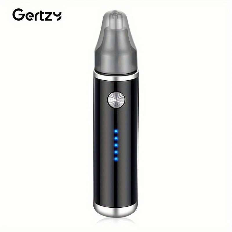 Recortadora eléctrica de nariz, orejas y vello facial de acero inoxidable para unisex con carga USB