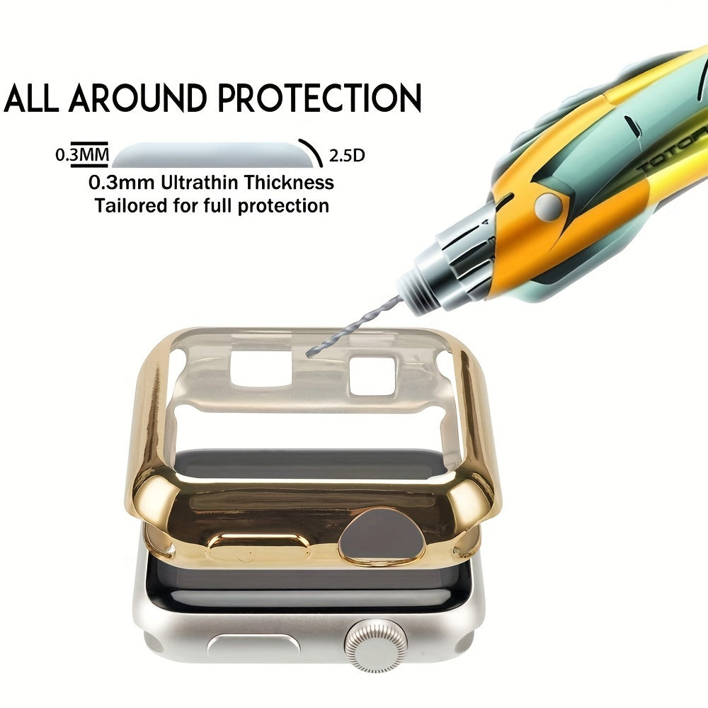 Set de funda completa de TPU para reloj inteligente para hombres y mujeres compatible con Apple Watch Series 38mm 49mm ultra delgado resistente a arañazos