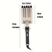 Ceramic Curling Iron with 5 Interchangeable Tubes for Waves and Curls