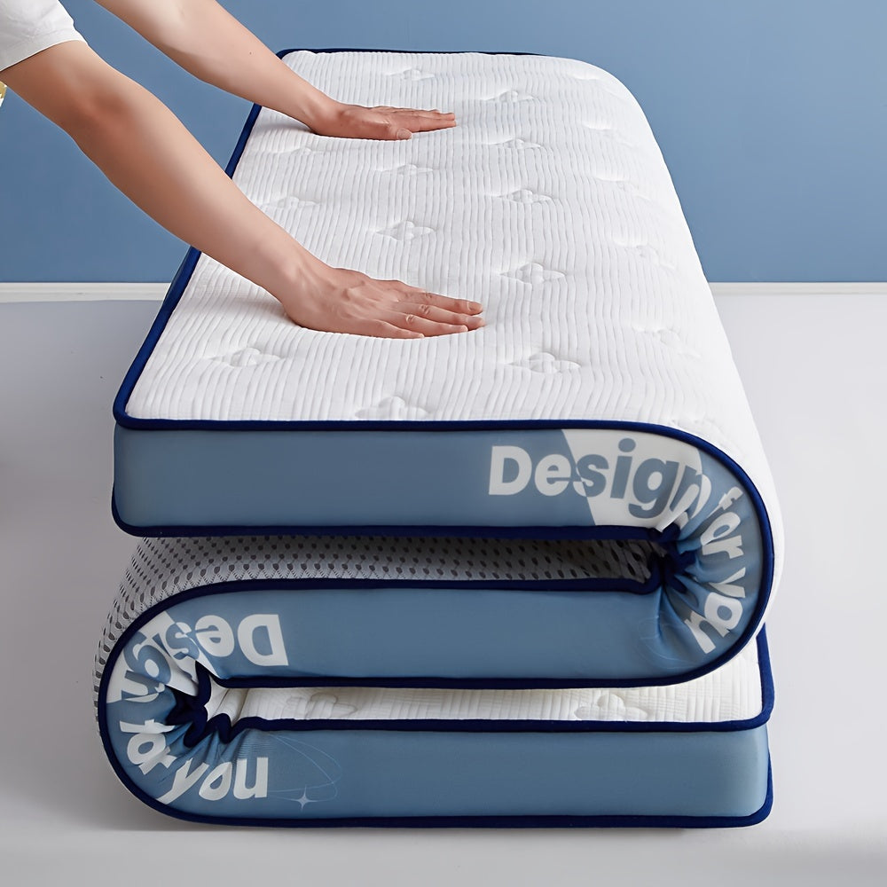 Foldable Mattress with Memory Foam Latex Layer Breathable Non-Slip Mat