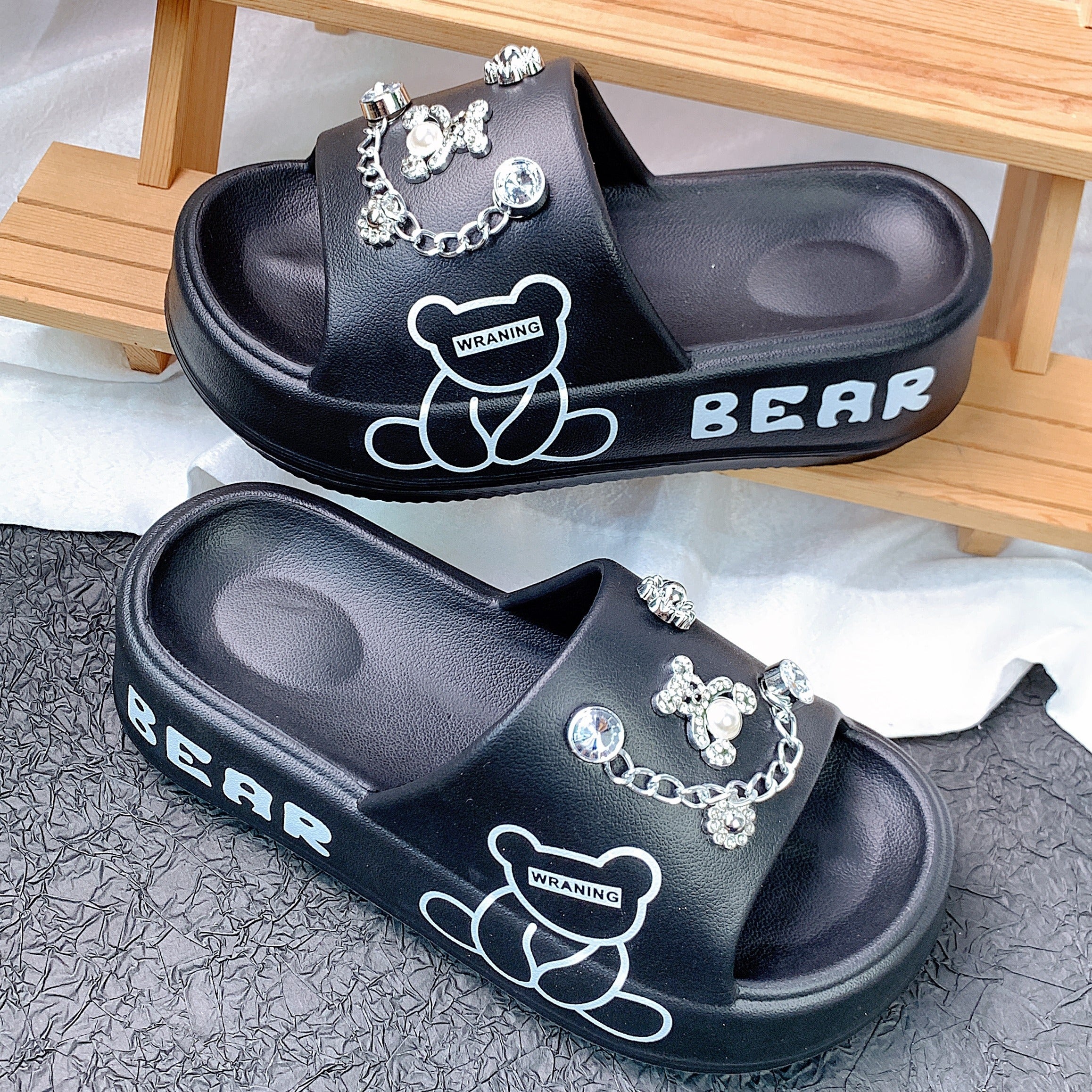 Women's Slip-On Summer Sandals Open Toe Comfortable Slip-On Slides