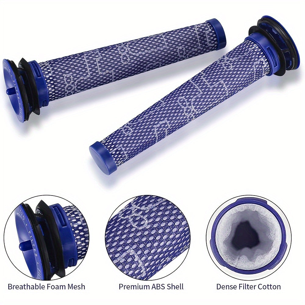 V6, V7, V8 va DC seriyali uchun 4 ta tozalash mumkin bo'lgan changyutgich filtrlari, almashtirish uchun oldingi filtrlash