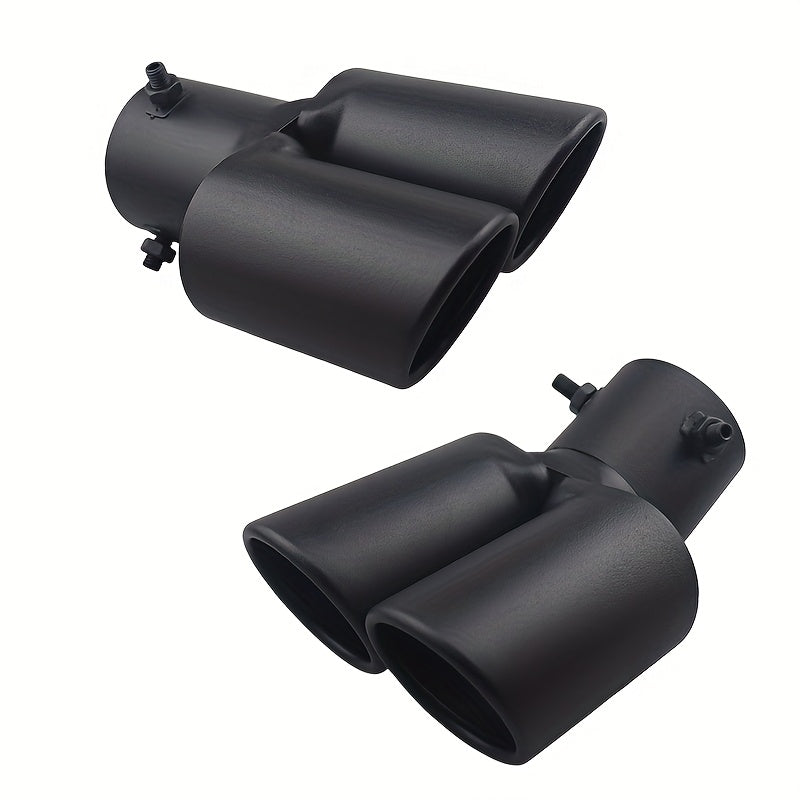 Automobile Dual Outlet Exhaust Pipe Stainless Steel Dual Tube Tail Pipe