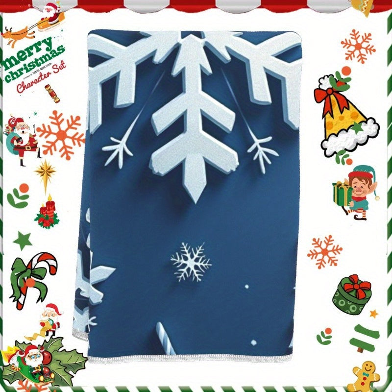 Soft Christmas Kitchen Towel 18x66cm Holiday Decor Absorbent Fabric