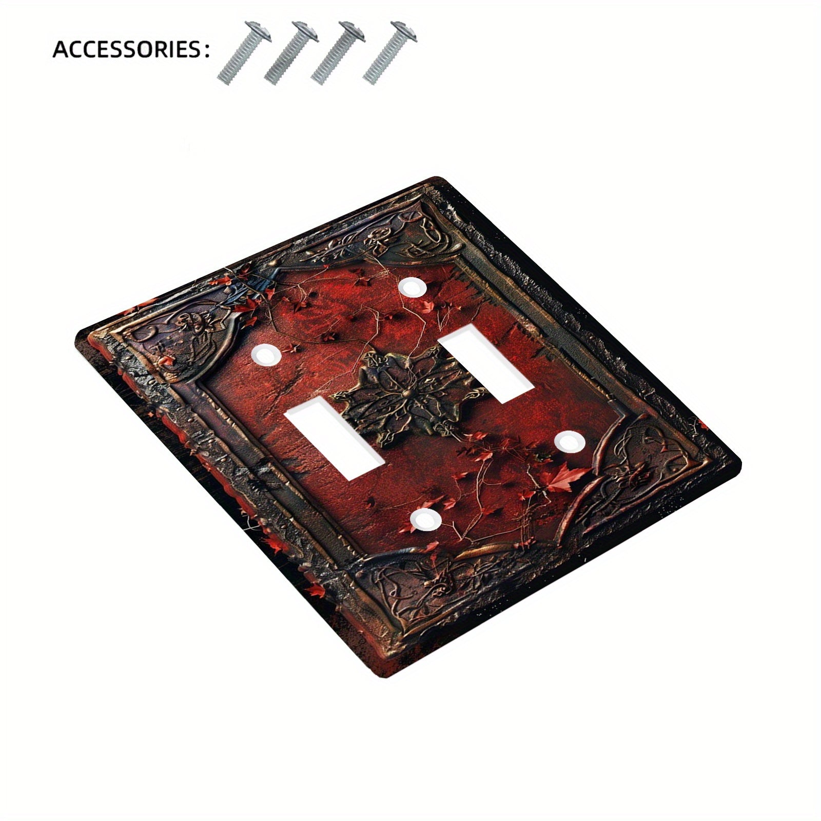 Maple Leaf Light Switch Cover for Bathroom and Bedroom Fits 1 or 2 Gang Switches