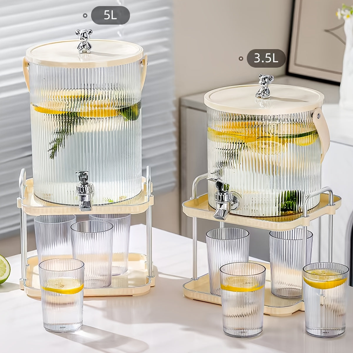 Outdoor Plastic Storage Rack for Drinks Ice Buckets Cold Water Pots and Garden Use