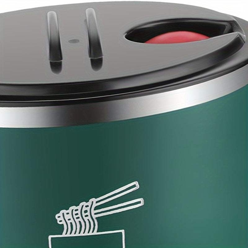 Stainless Steel Noodle Bowl with Lid, Durable, Portable for Dorms and Office