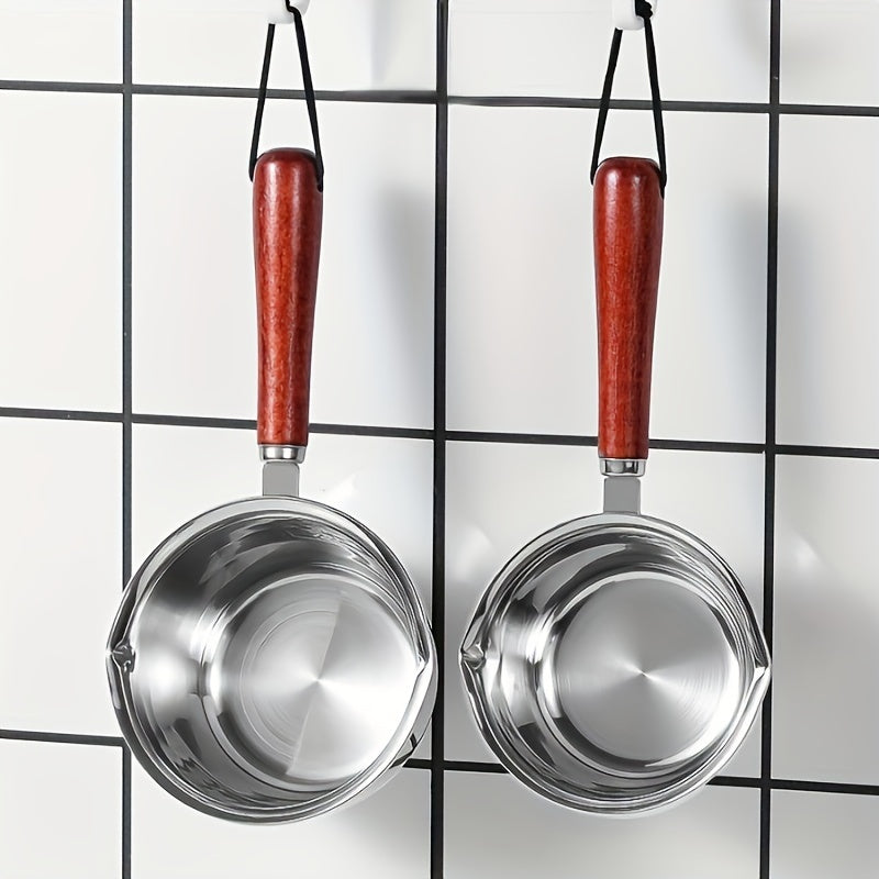 Small Stainless Steel Butter Warmer Melting Pot for Chocolate Cheese Omelets Kitchenware