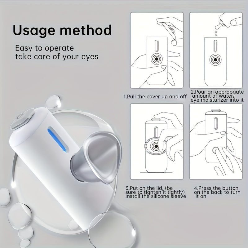 Portable Nano Facial Mist Sprayer for Skin Hydration and Eye Fatigue Relief
