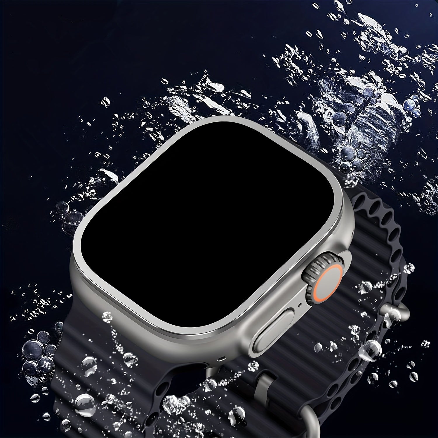 Apple Watch Ultra Screen Protectors and Titanium Frame Set 49mm 9H Tempered Glass Waterproof