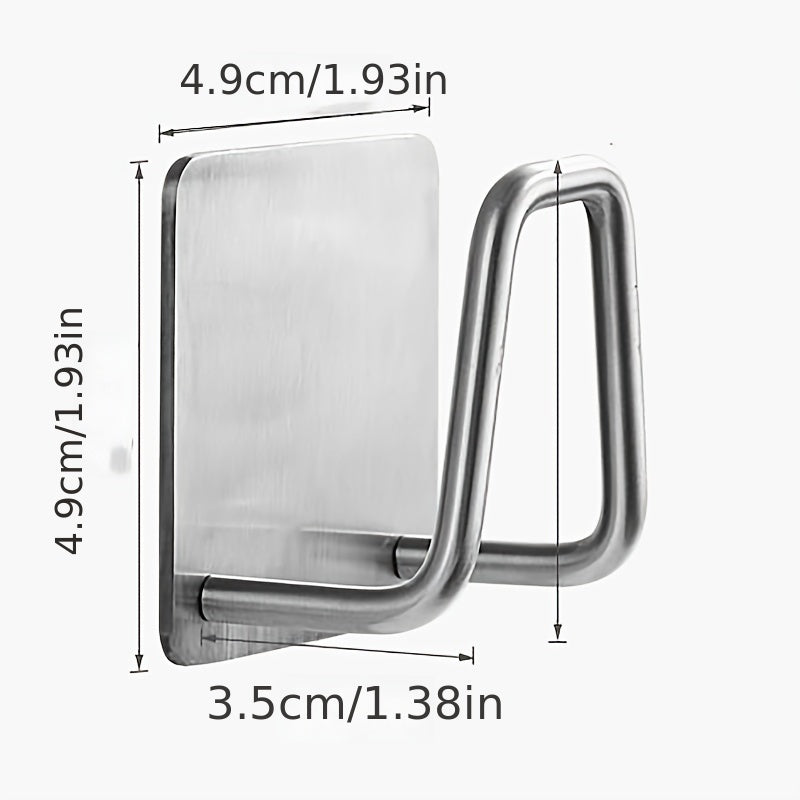 Estante de almacenamiento para fregadero de cocina de acero inoxidable sin taladro con soporte y ganchos 1 2 4 piezas