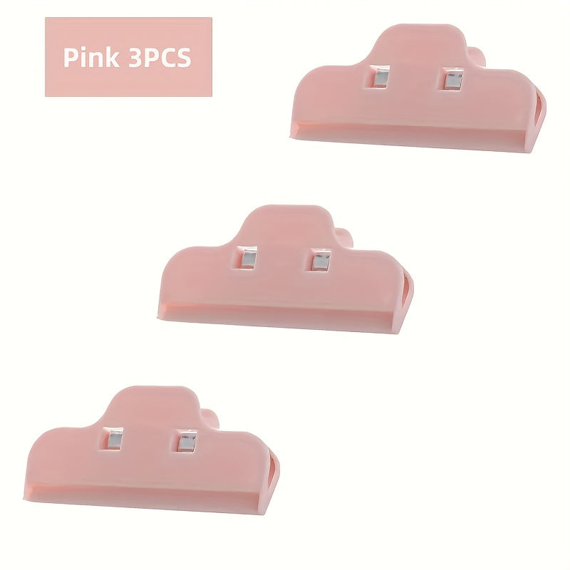 Набор из 6 зажимов для пакетов с едой, сохраняет закуски свежими и защищает от влаги, идеально подходит для запечатывания пакетов с закусками и продуктами, организуйте и храните на кухне, необходимые кухонные аксессуары и гаджеты.