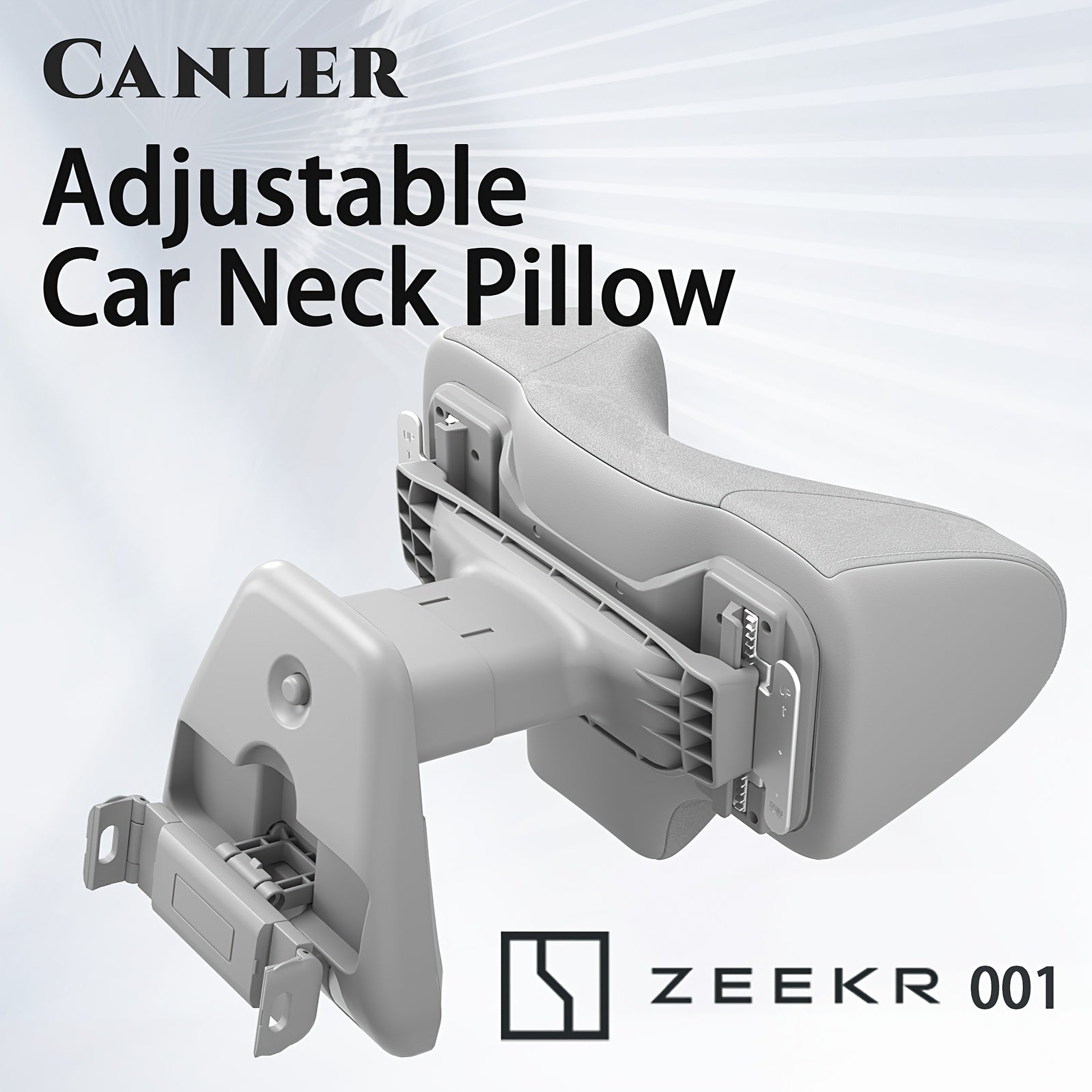 Almohada ergonómica de espuma viscoelástica para reposacabezas de coche, altura ajustable para todos los conductores