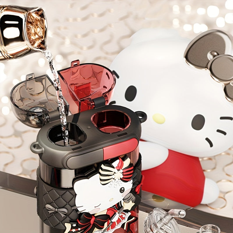 Vaso de plástico para beber de 640ML con correa, botella de agua resistente a altas temperaturas para niños