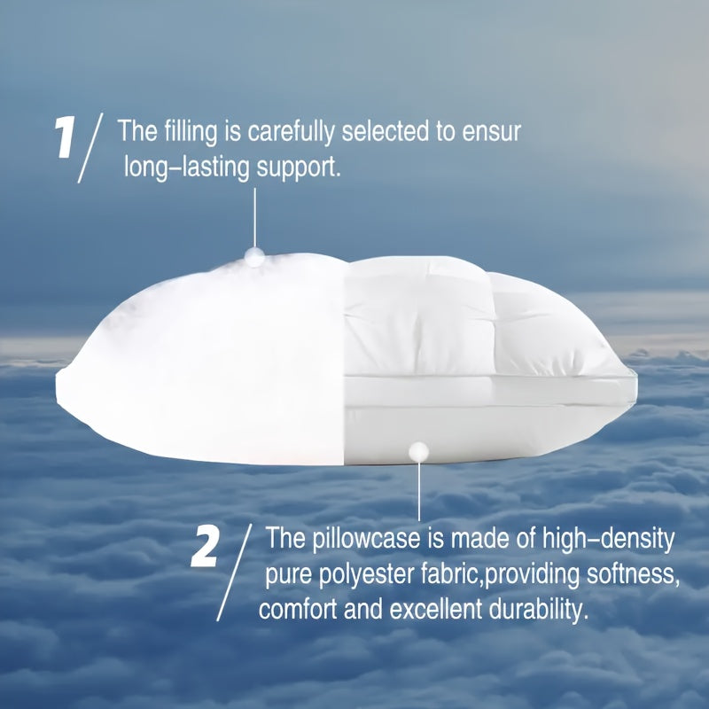 Hotel Pillow Insert with Neck Support Pressure-Relieving for Bedroom Home Dorm